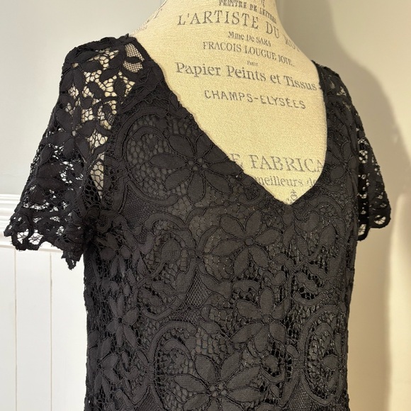 BB Dakota Women’s Black Lace Mini Dress Size L - Picture 4 of 15